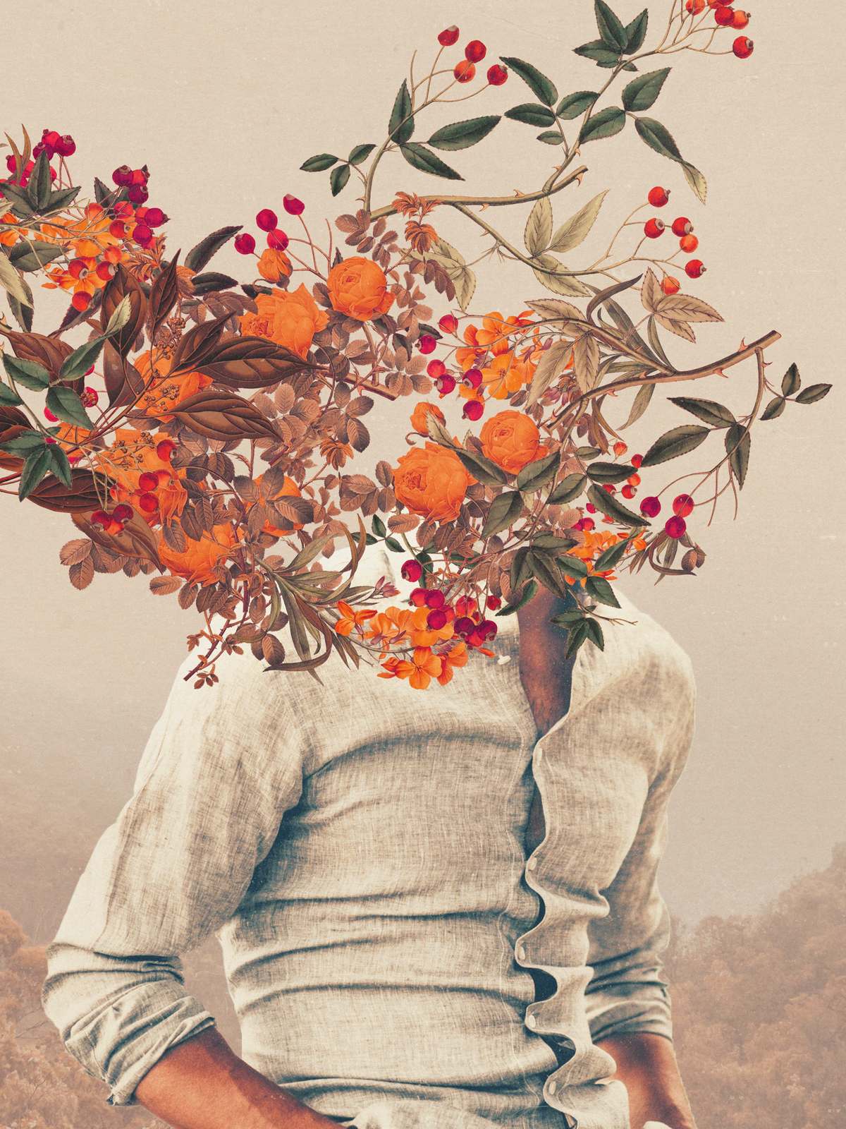 Poster - Blomsterhuvud