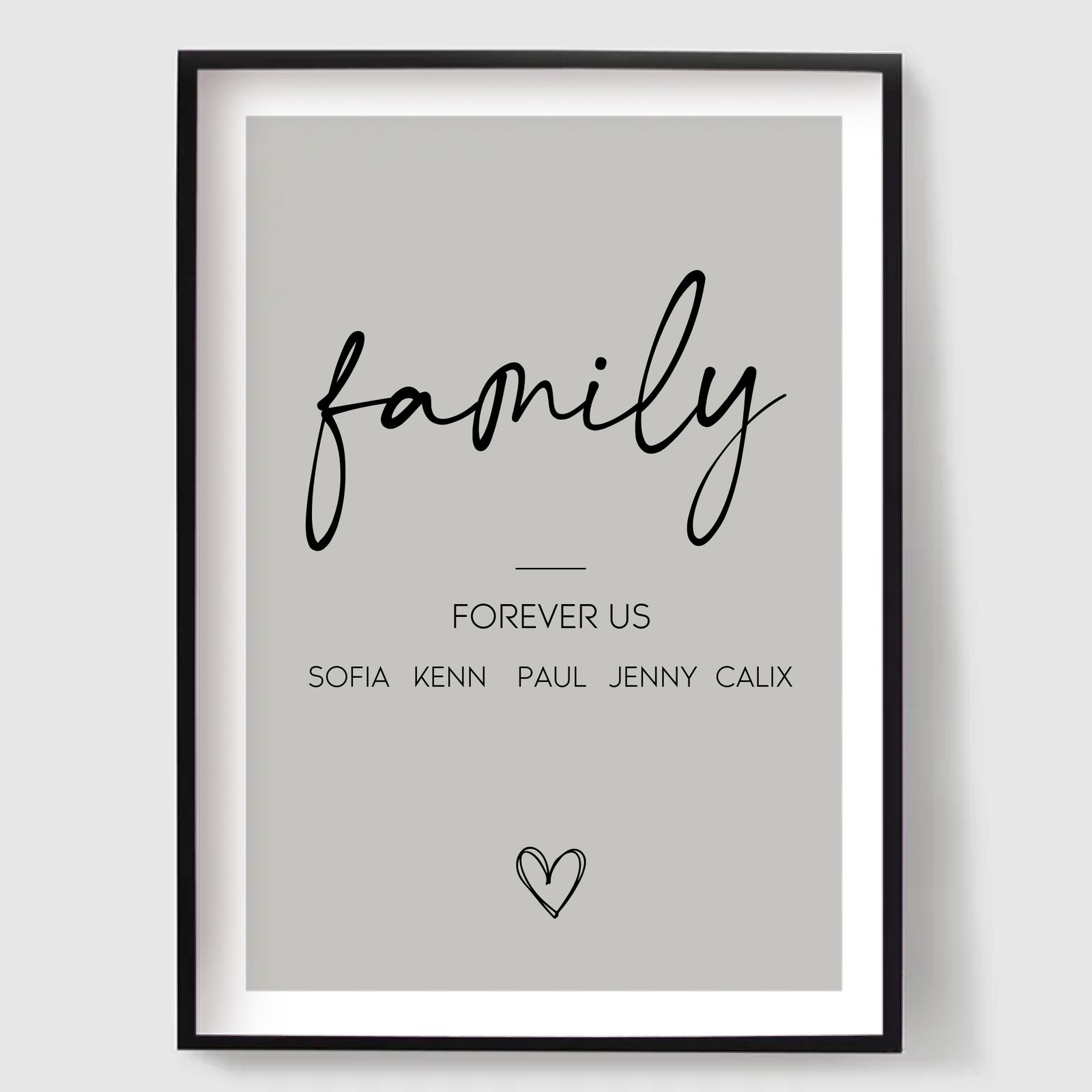 Personliga Posters - Familj För Alltid