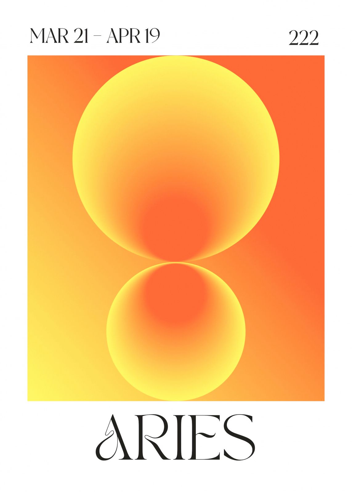 Poster - Aries Abstrakt