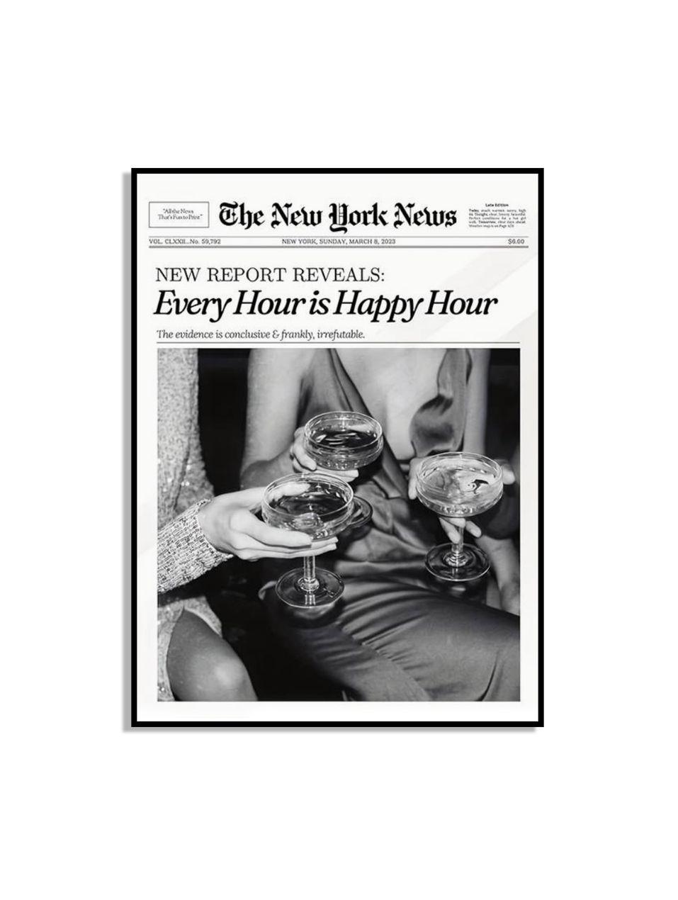 Happy Hour Väg Poster