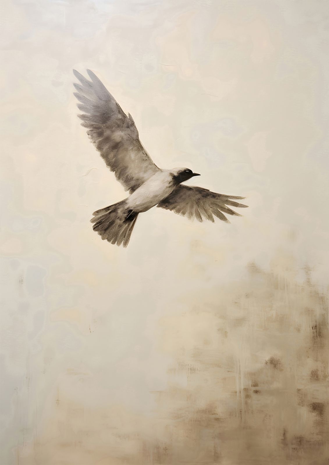 Poster - Svävande Fågel