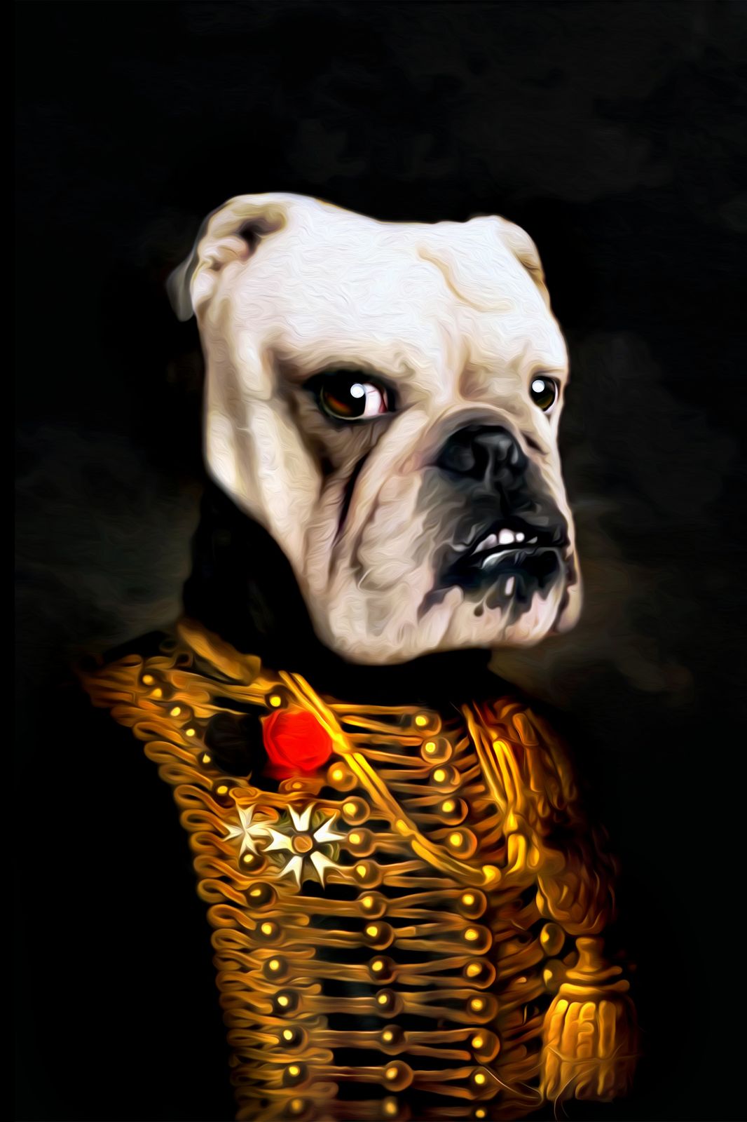 Poster - Bulldog i Uniform