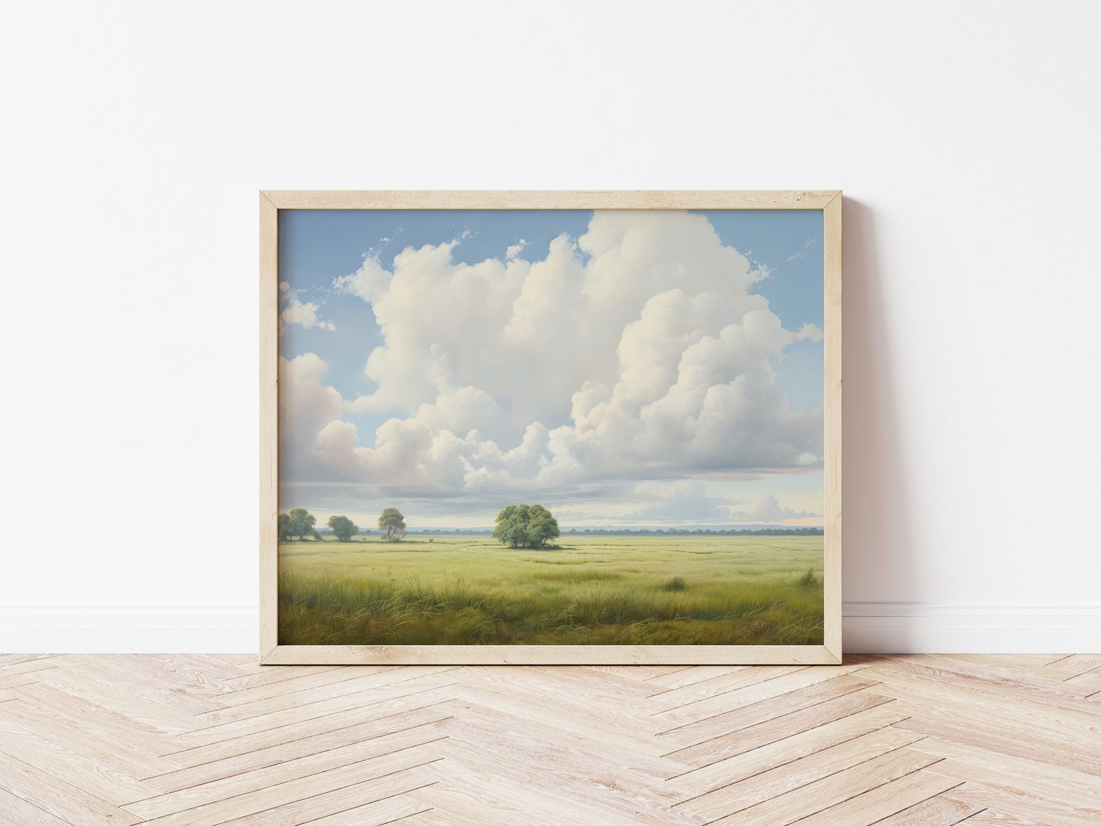Poster - Molnigt Landskap
