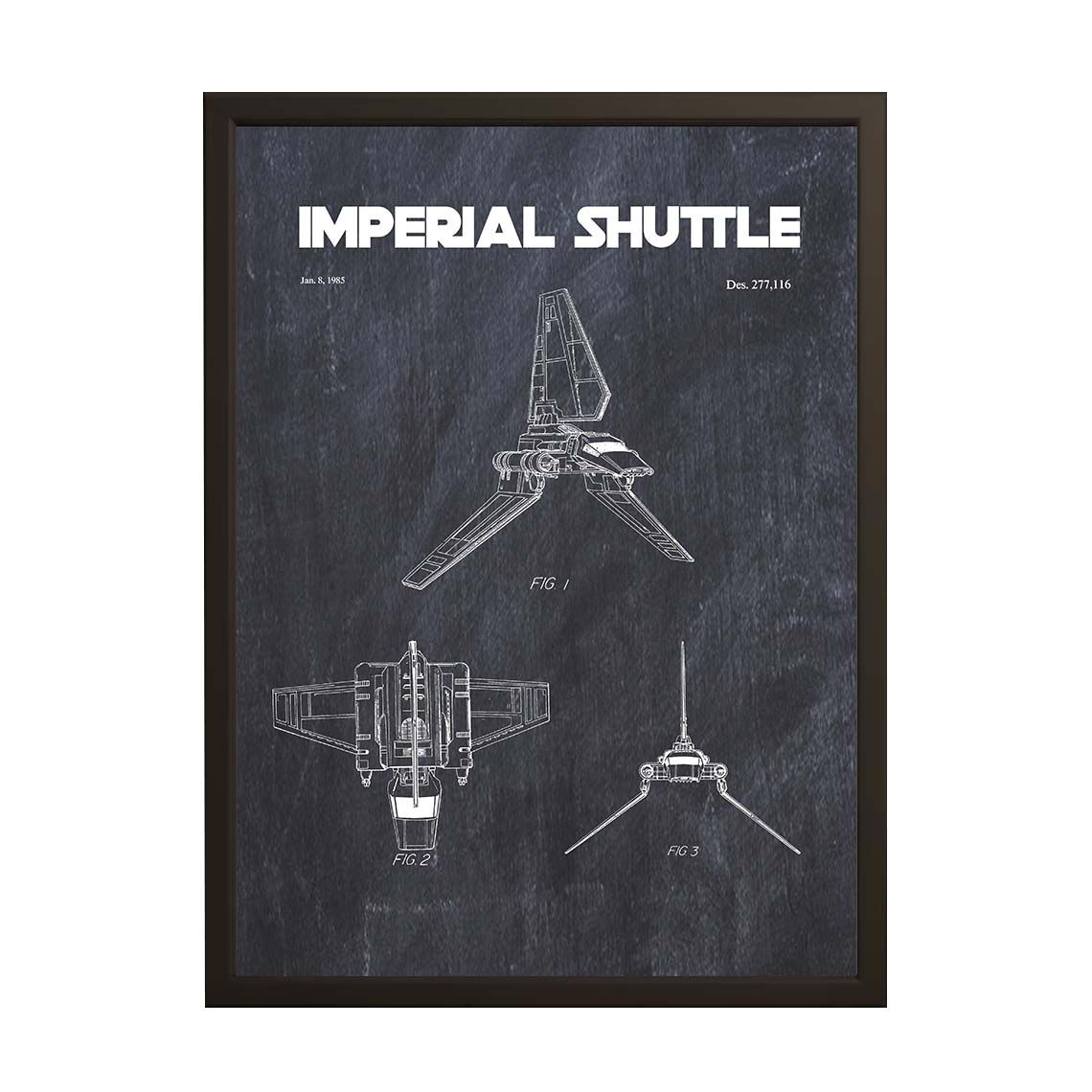 Patentritningsposter - Imperial Shuttle