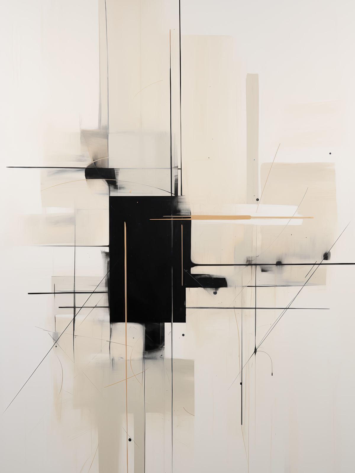 Poster - Abstrakta Linjer