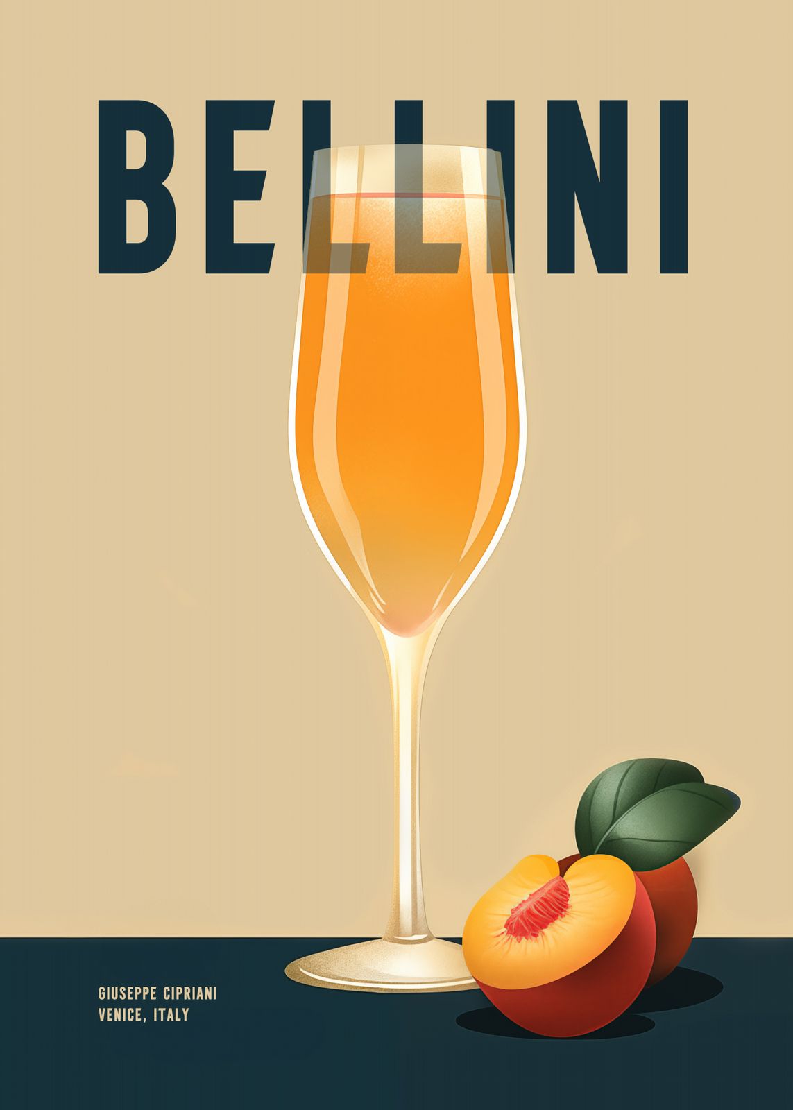 Poster - Bellini Cocktail