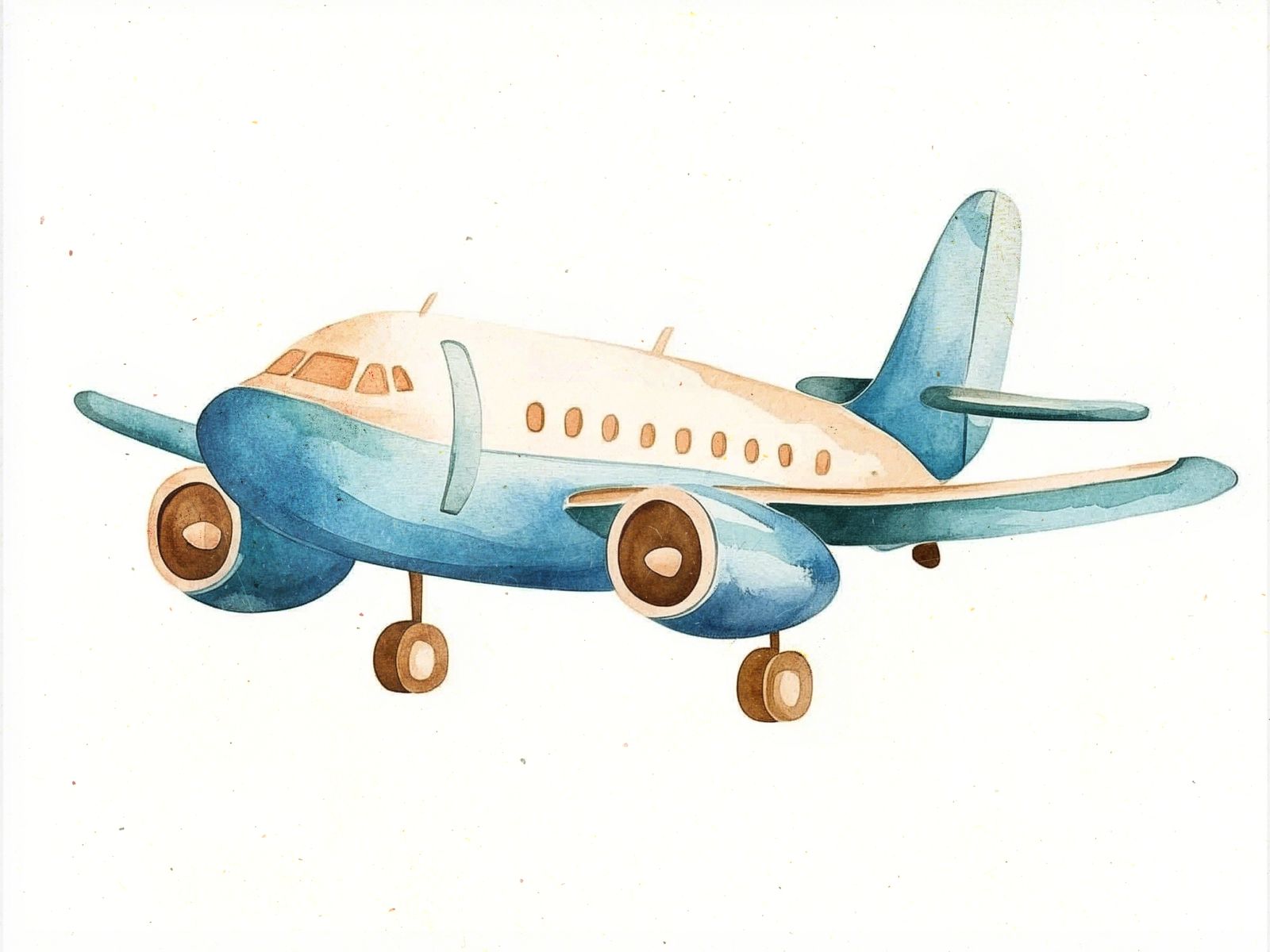 Poster - Flygplansillustration