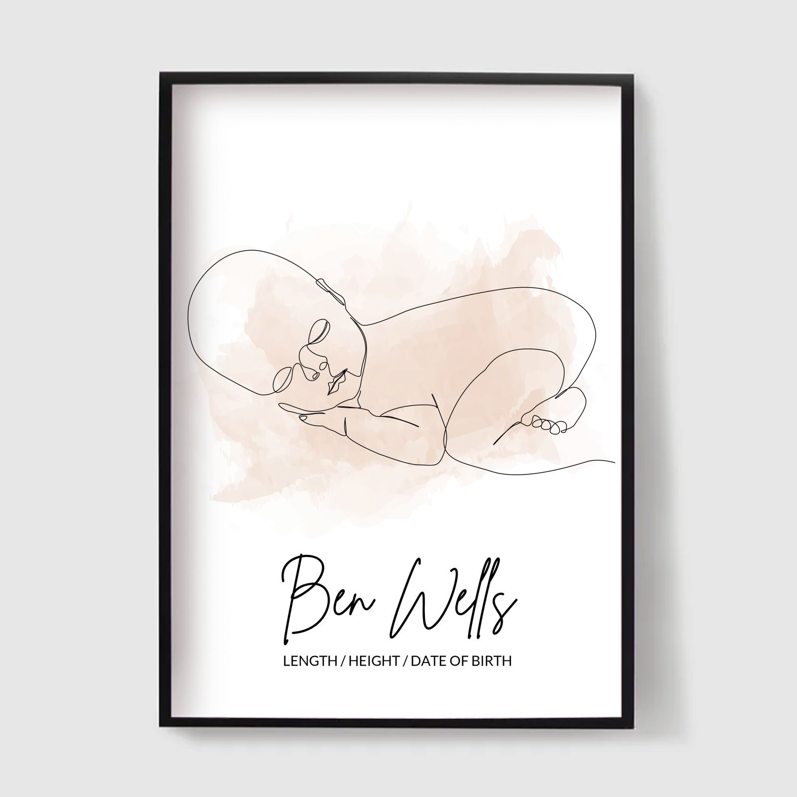 Personlig Födelseposter - Bebis och mamma