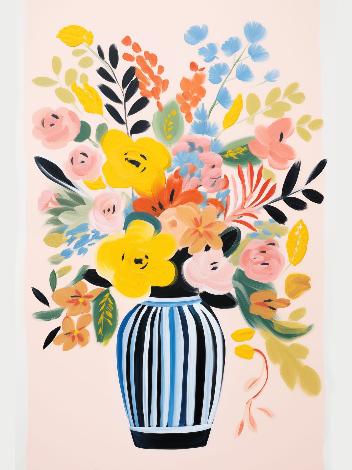 Poster - Levande Blomvas