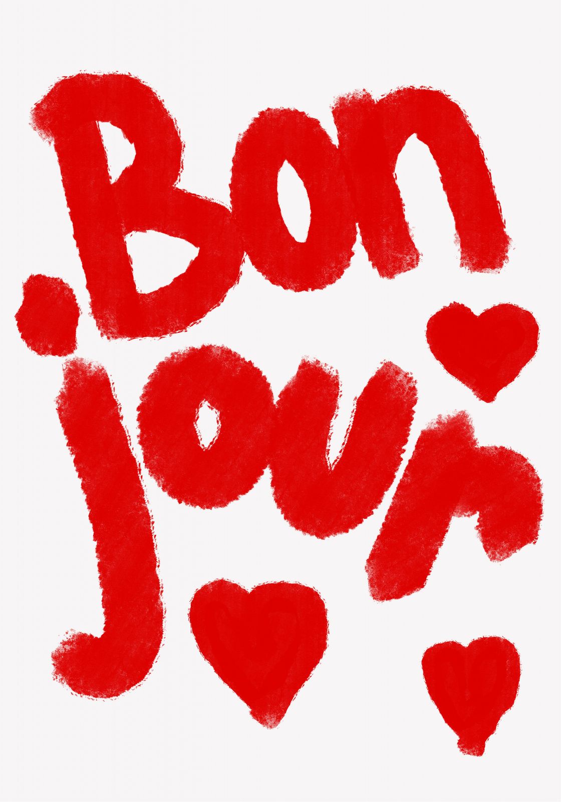 Poster - Bon Jour Hjärtan