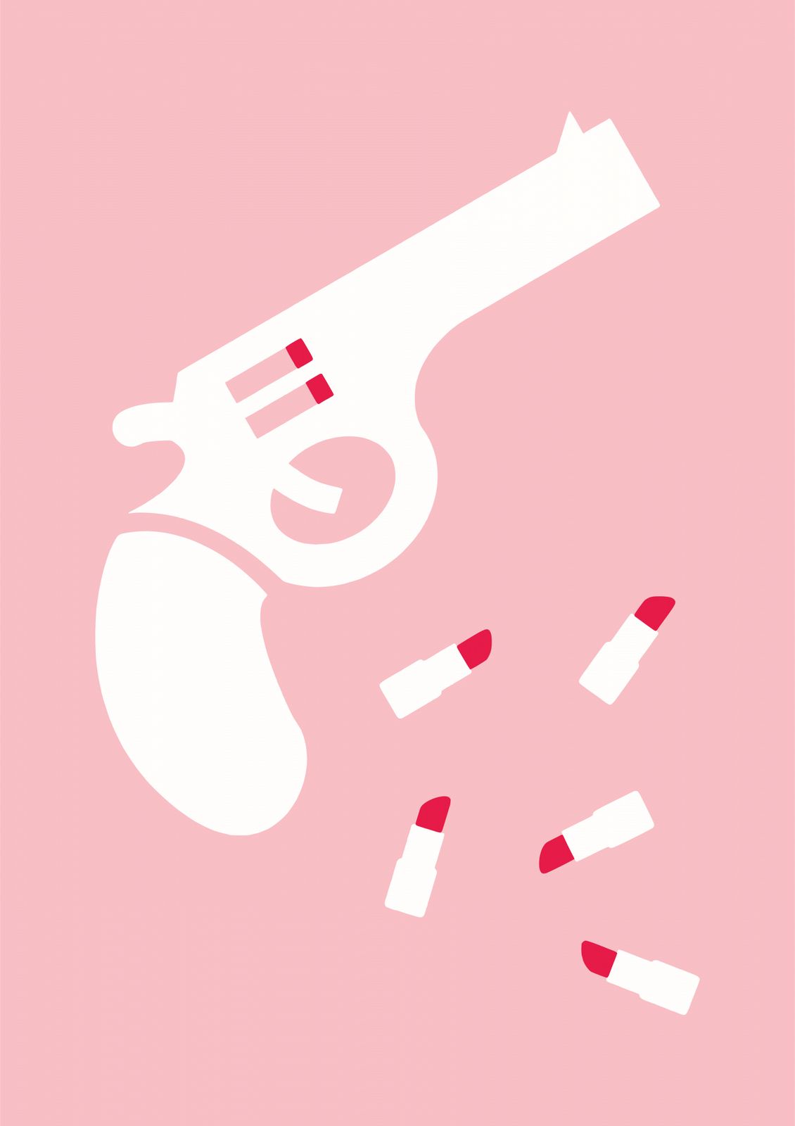 Poster - Läppstiftsrevolver