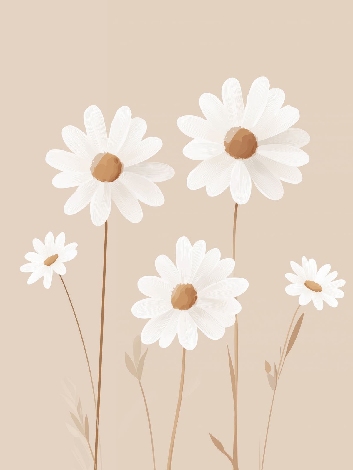 Poster - Tusenblommor / Set av 3