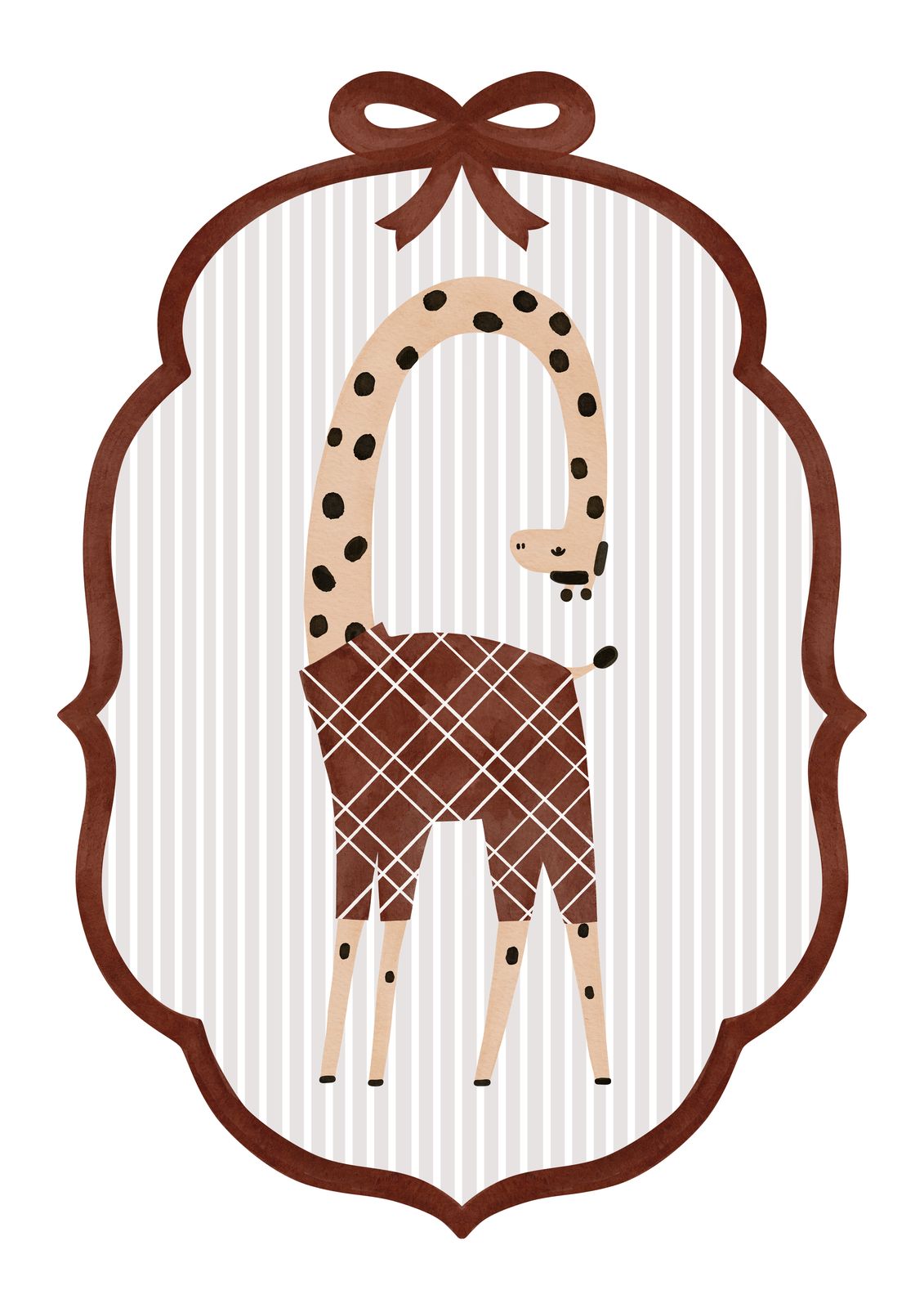 Poster - Giraffillustration
