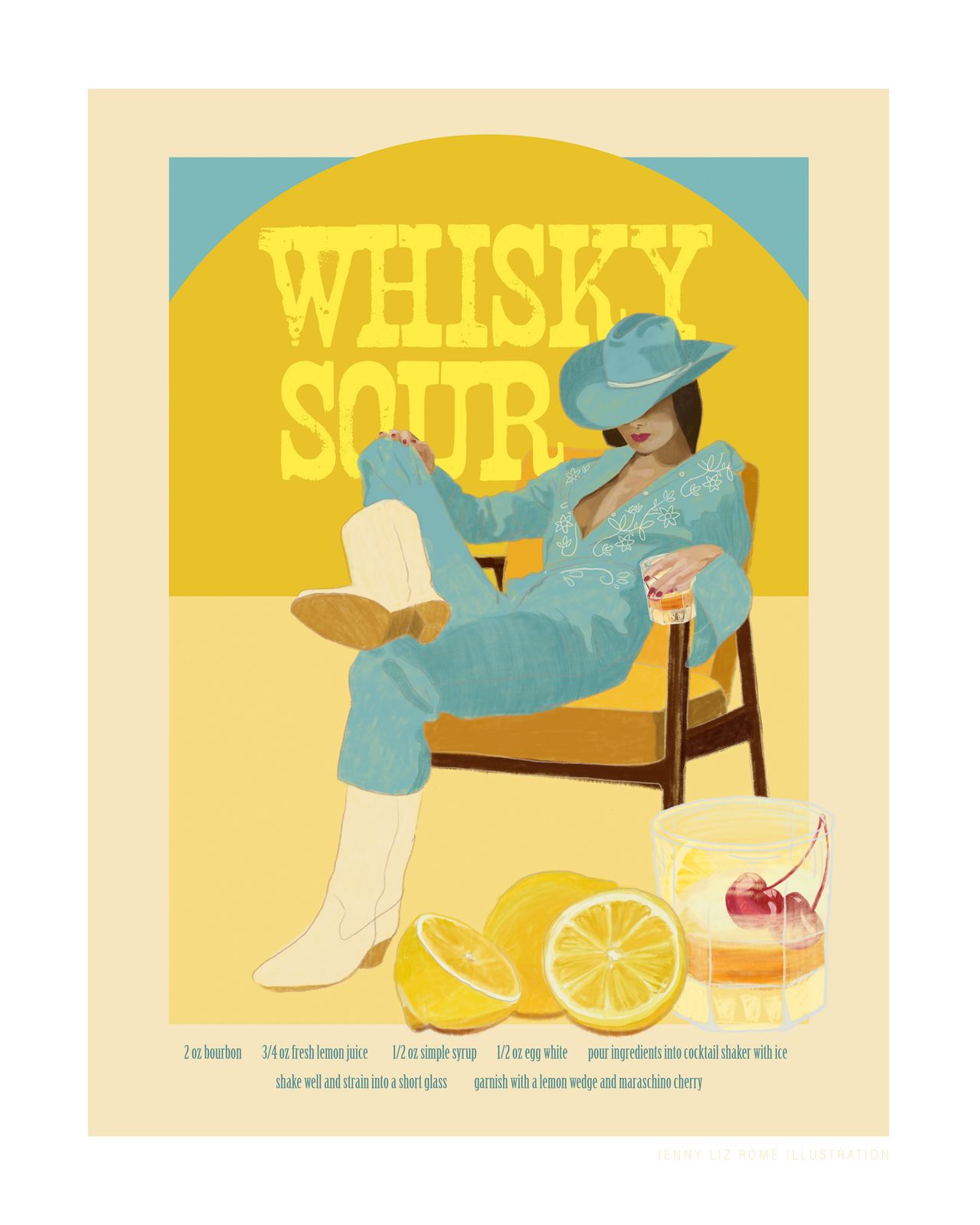 Poster - Whisky Sour Konst