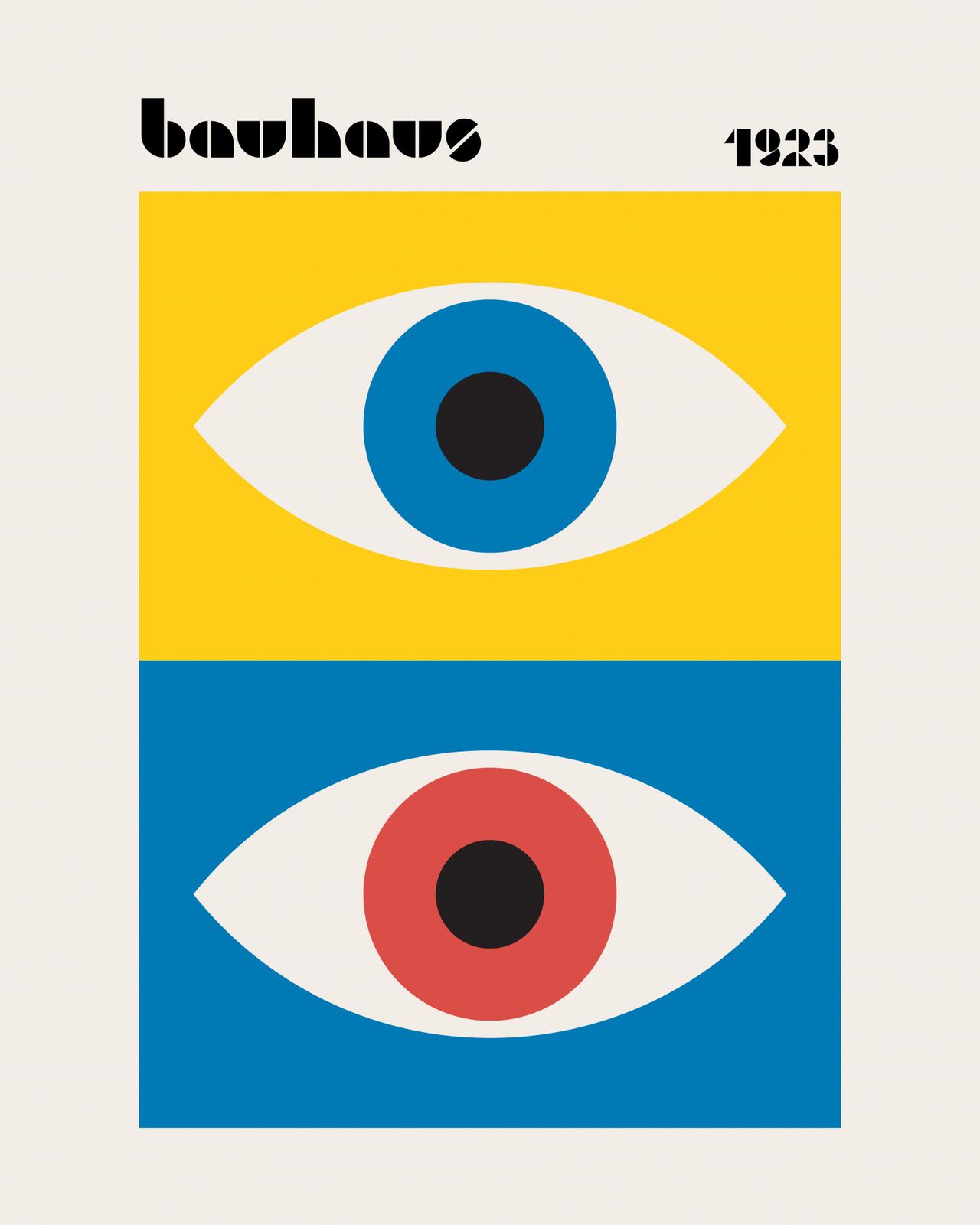 Poster - Bauhaus öga design