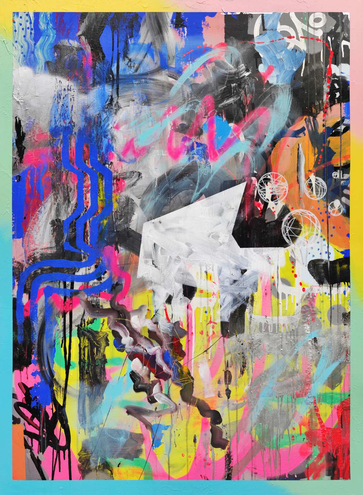 Poster - Abstrakt Färgburst
