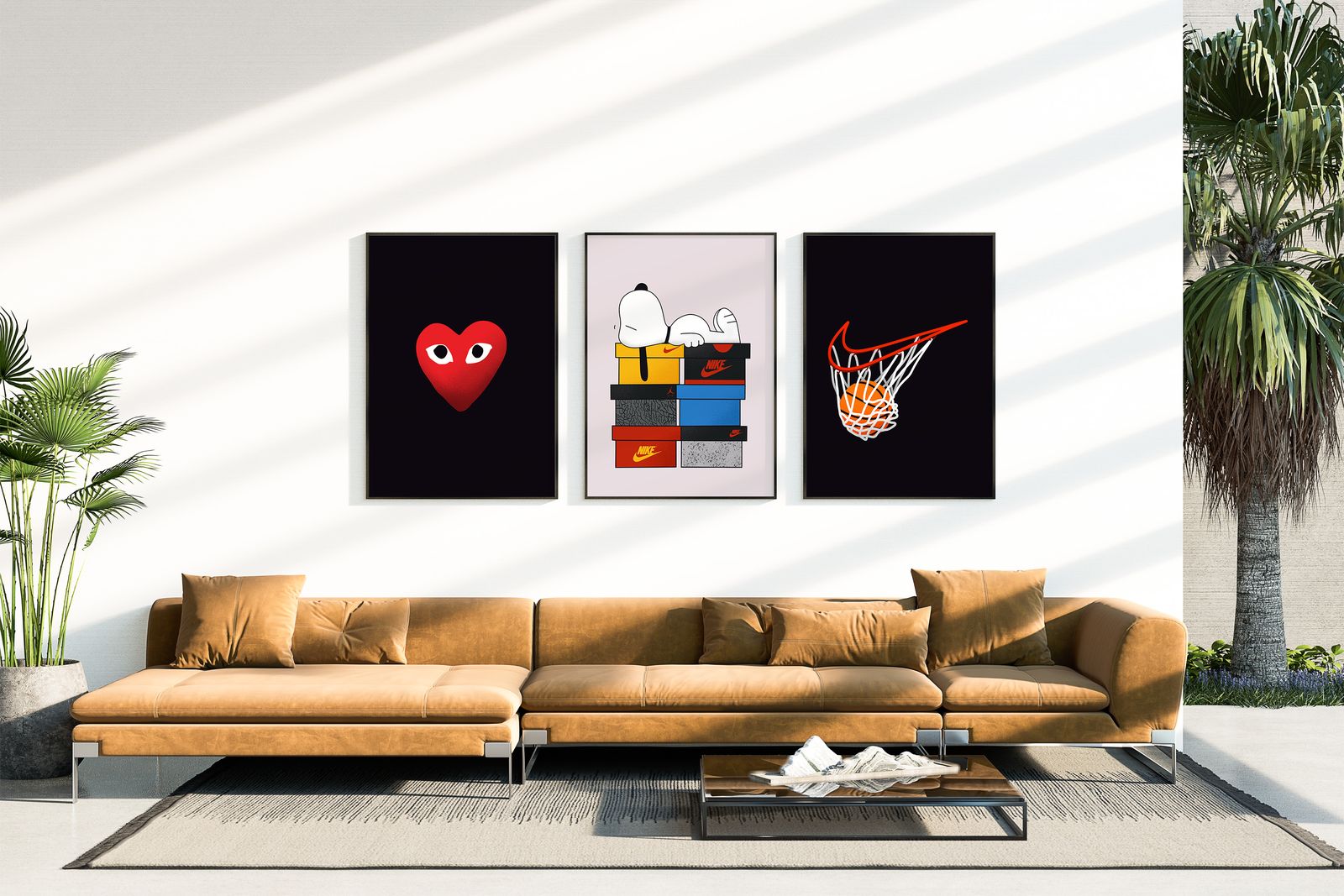 Poster - Snoopy och Hjärta / Set of 3