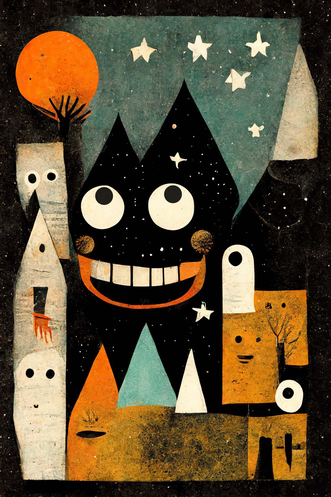 Poster - Fantasifull Nattlandskap
