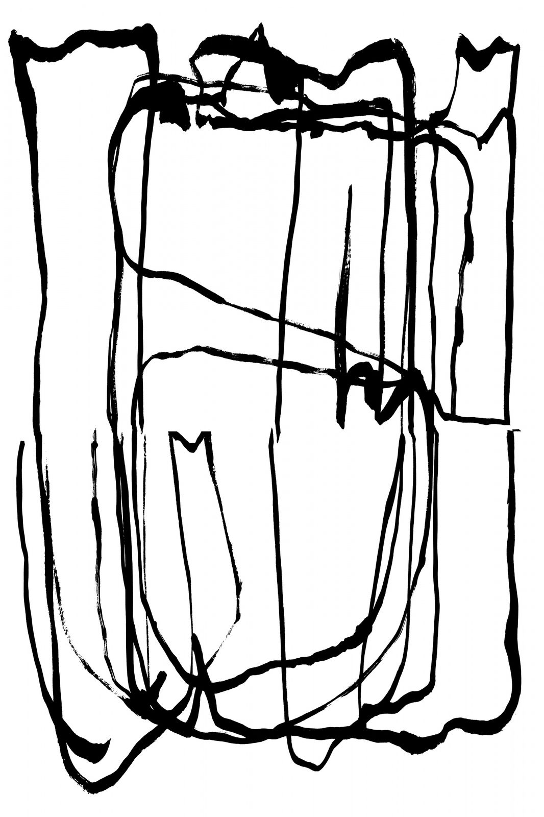 Poster - Abstrakt Linjekonst