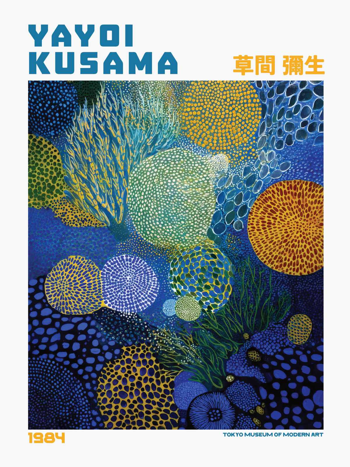 Poster - Yayoi Kusama konst 1984
