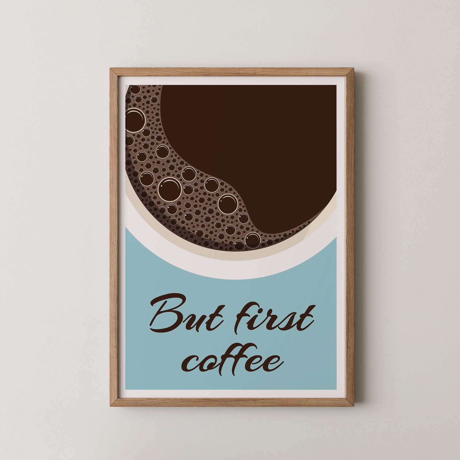 Poster - Men Först Kaffe