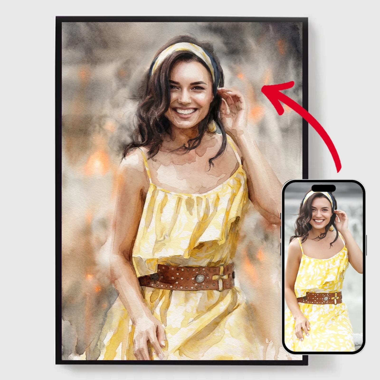 Personlig Poster - Expressiv Akvarell - AI Poster