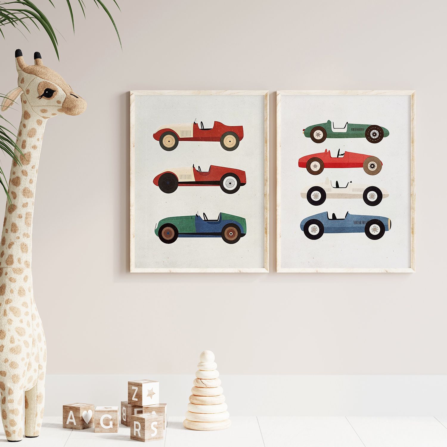 Poster - Vintagebilar / Set of 2