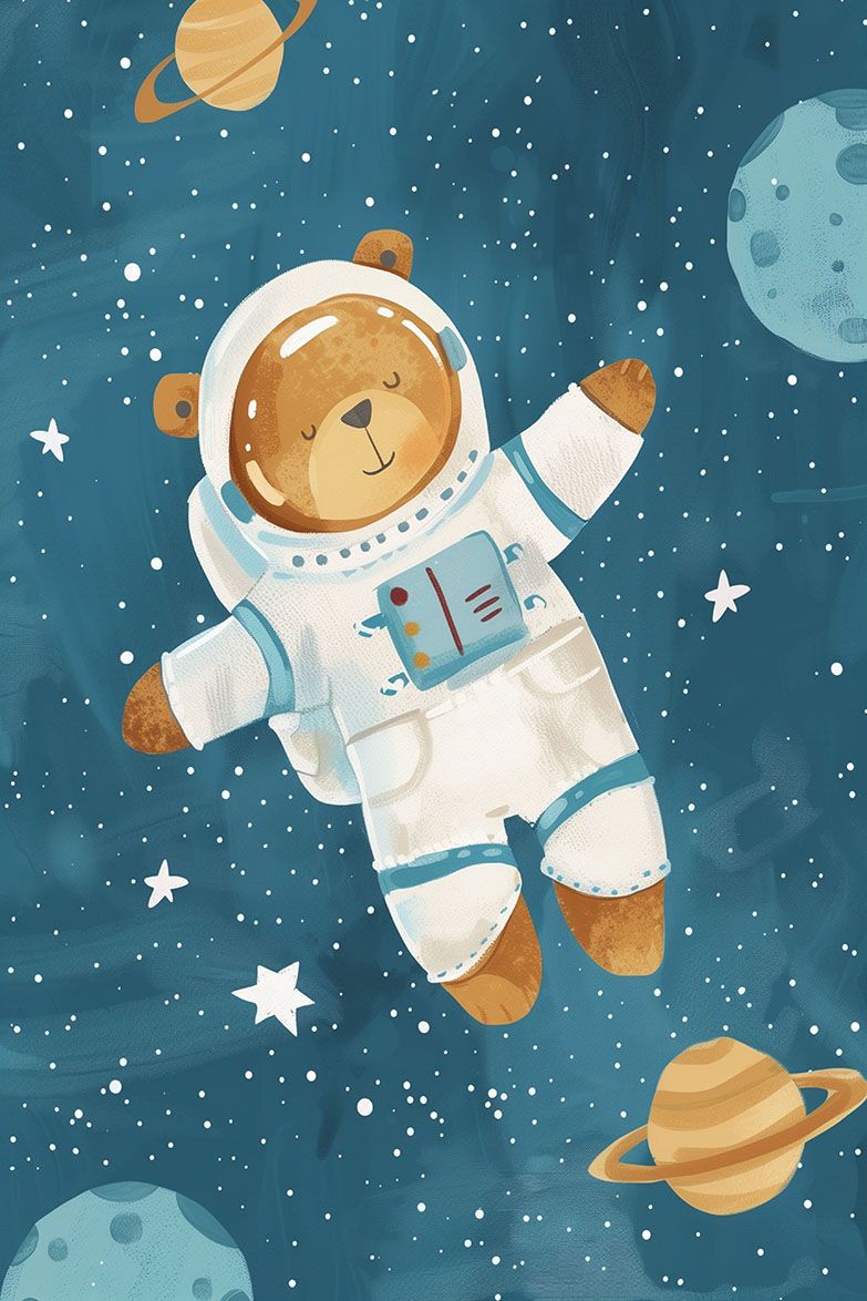 Poster - Astronautbjörn