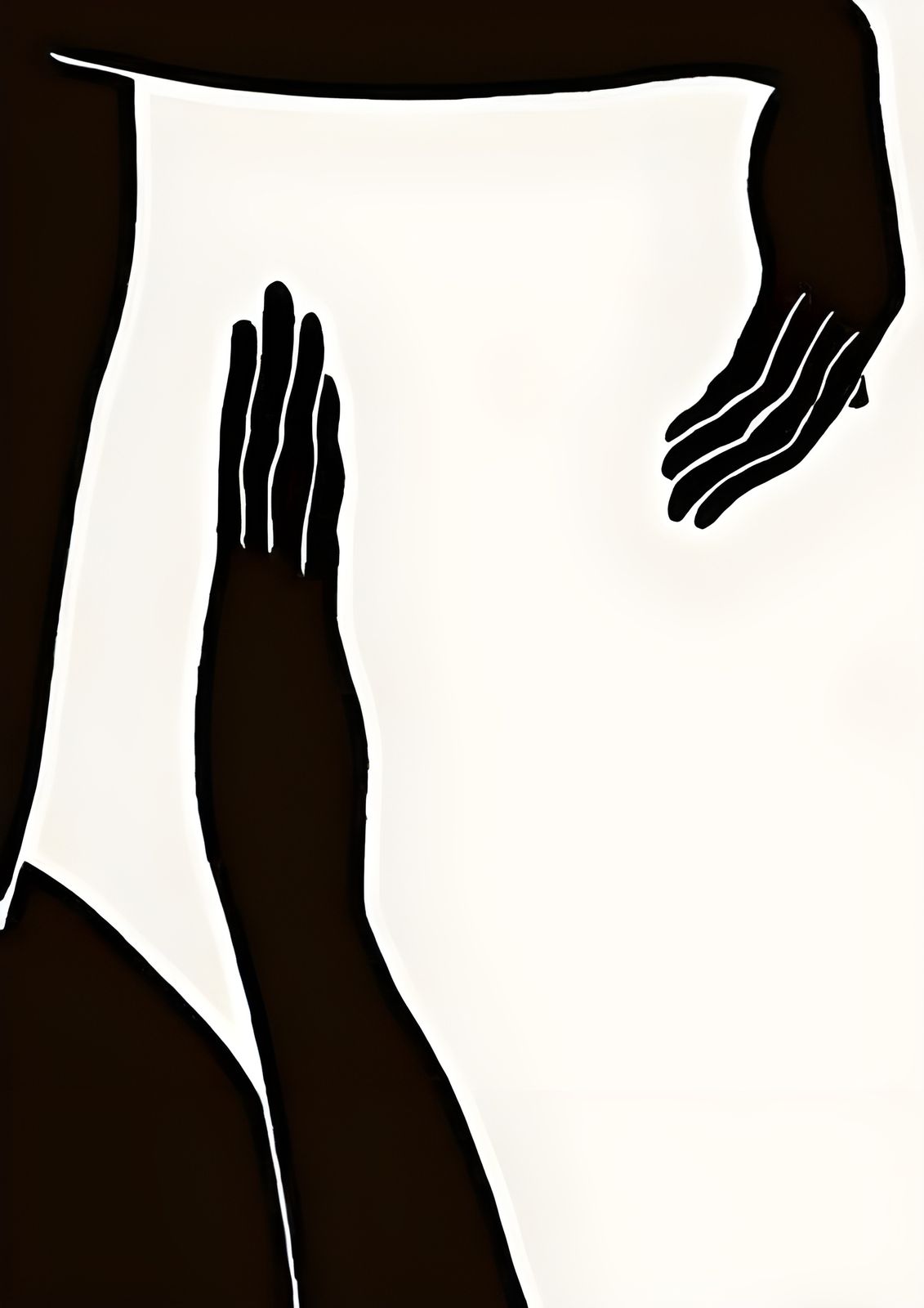 Poster - Abstrakta Händer