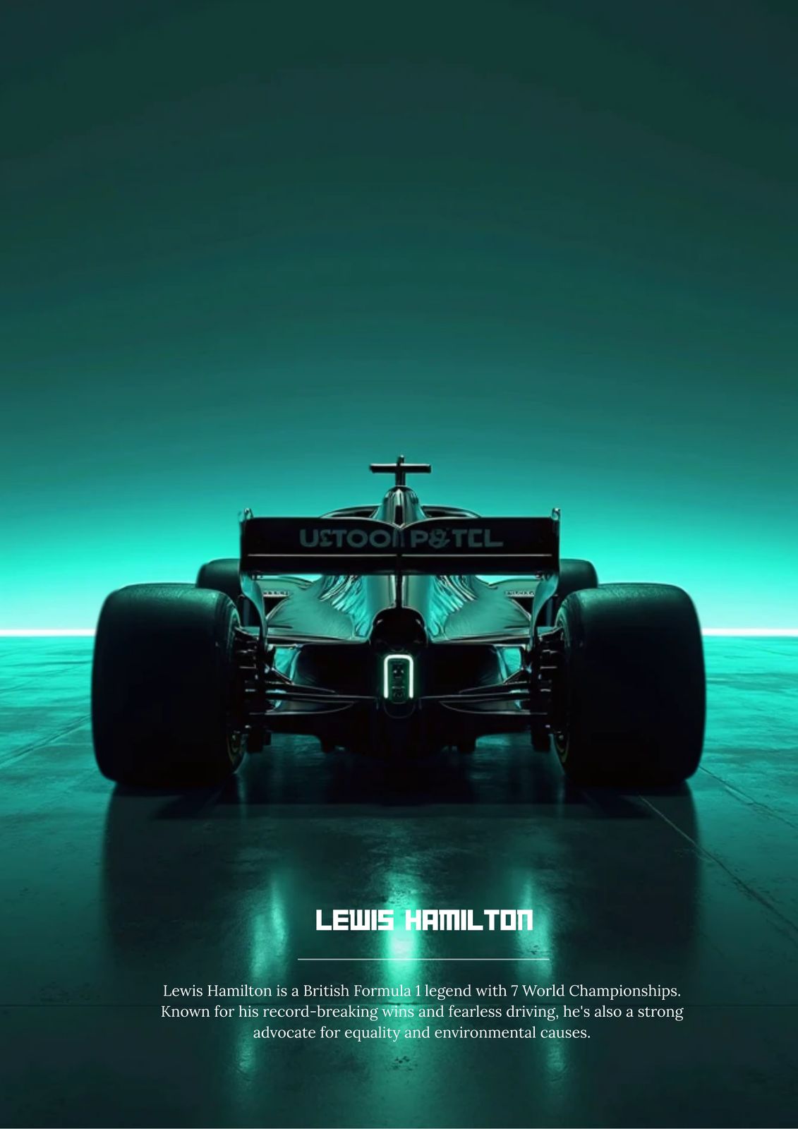 Affisch - Lewis Hamilton Formel 1