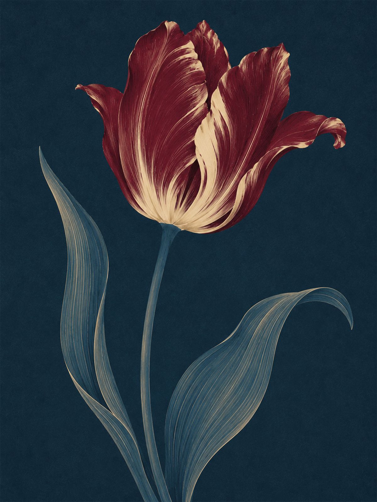Poster - Burgundy Tulpan
