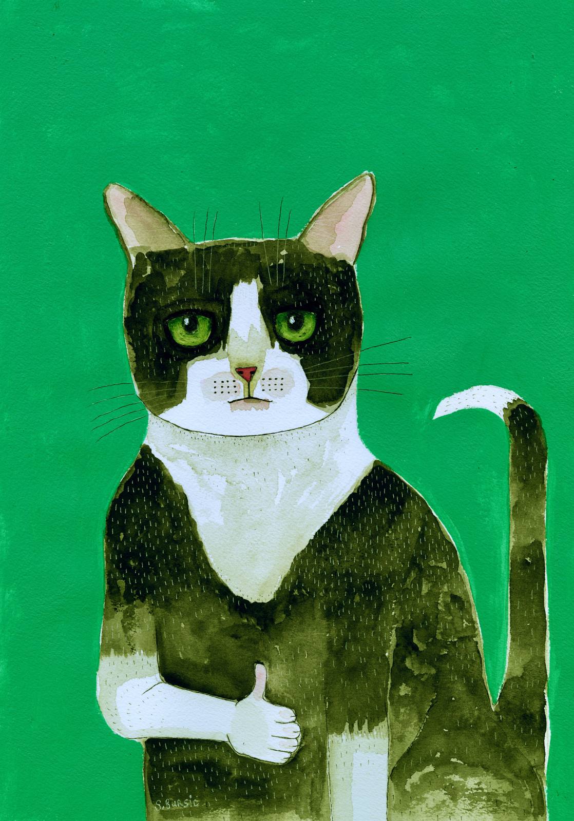 Poster - Lekfull Kattkonst