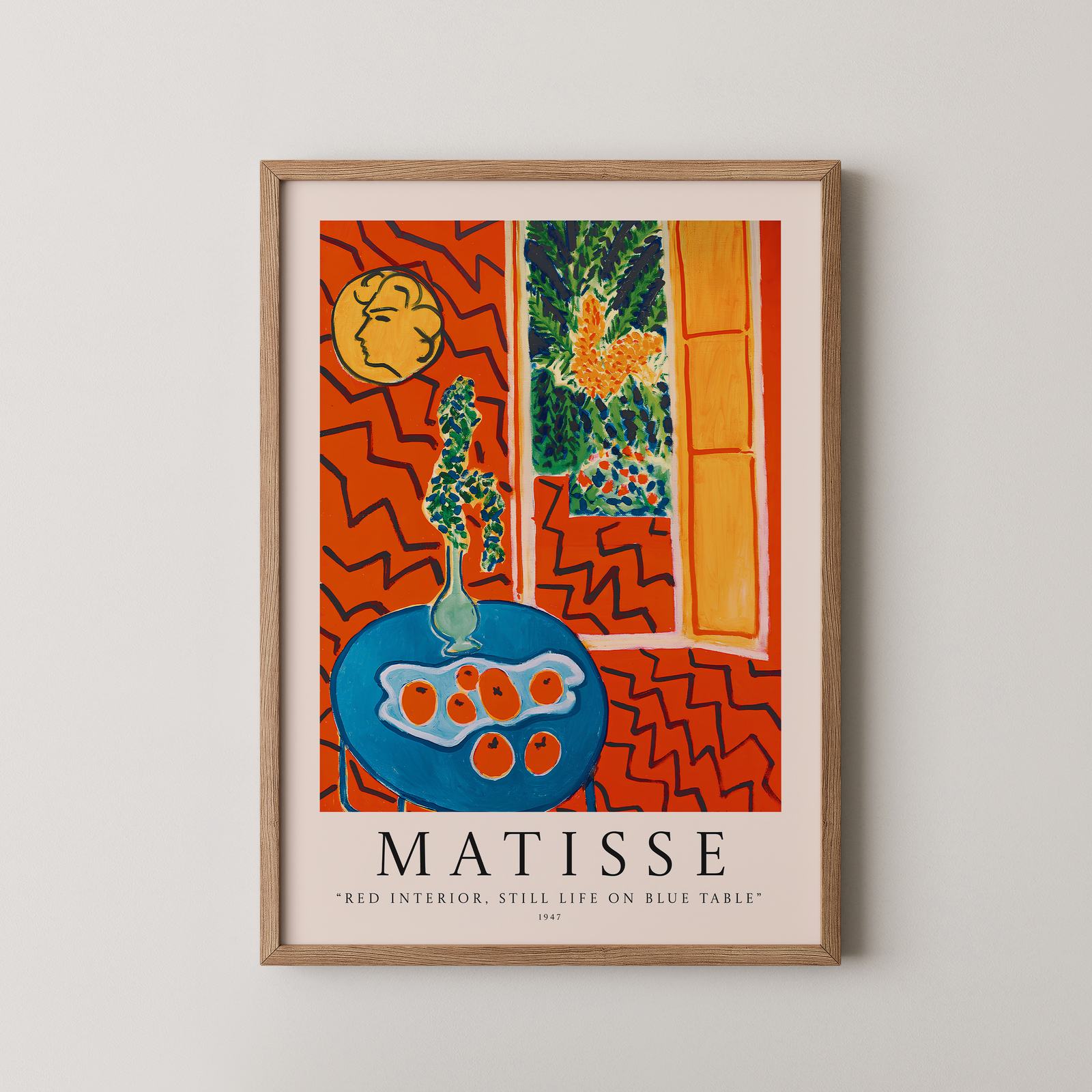 Poster - Röd interiör av Matisse