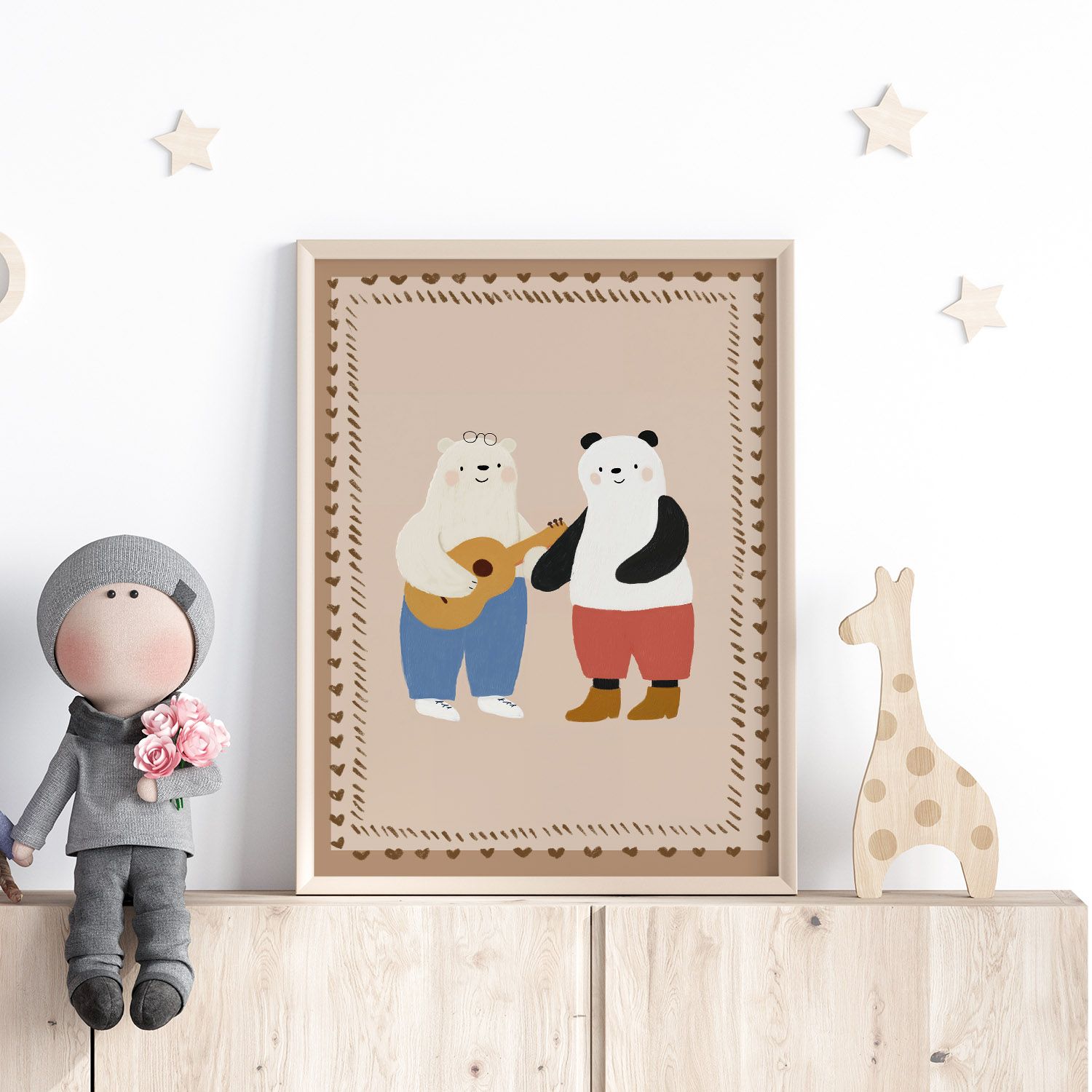 Poster - Björn och Panda Design