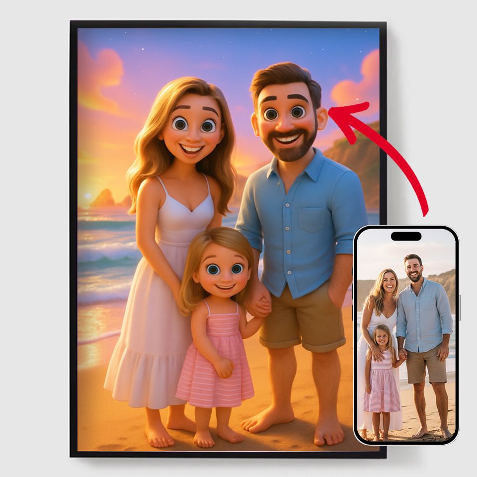 Personlig Affisch – 3D-animerad filmstil – AI-affisch