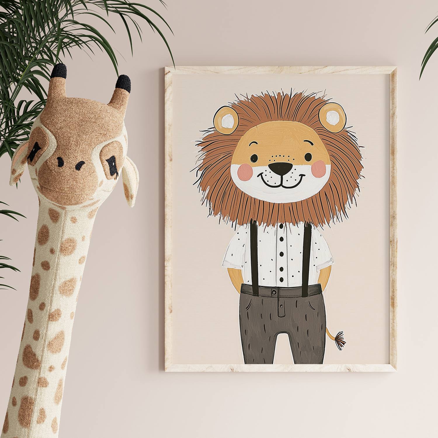 Poster - Söt Lejonfigur