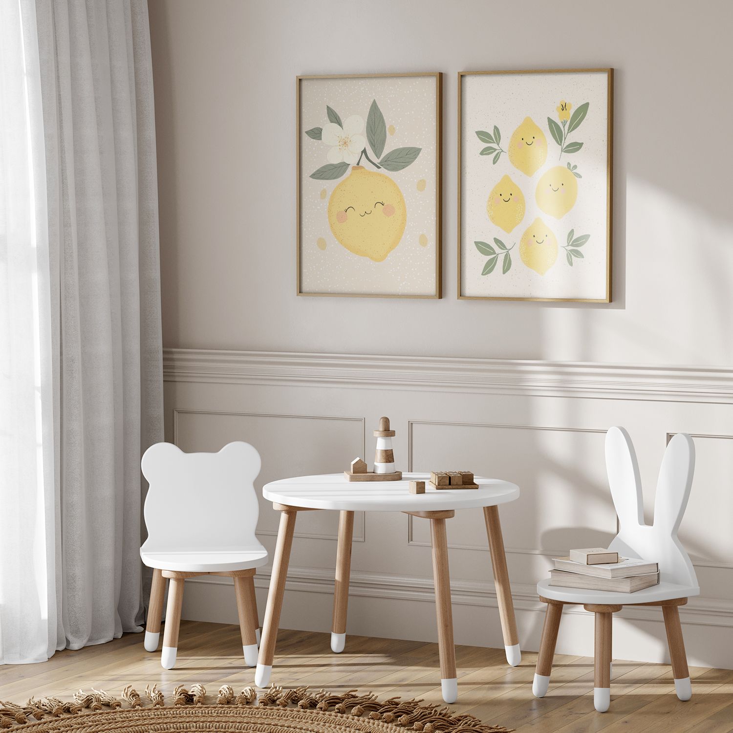 Poster - Leende citroner set / Set om 2