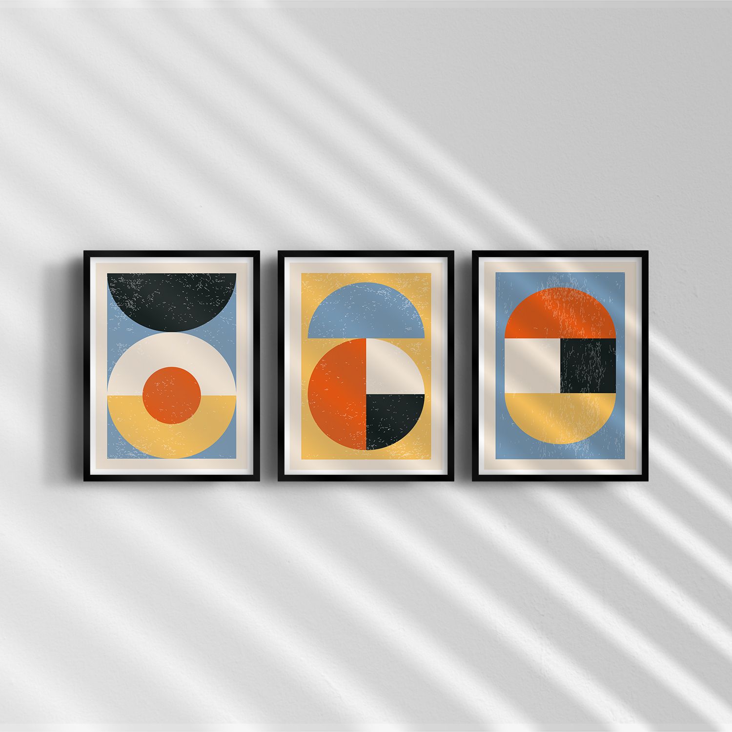 Poster - Abstrakt Geometrisk Konst / Set of 3
