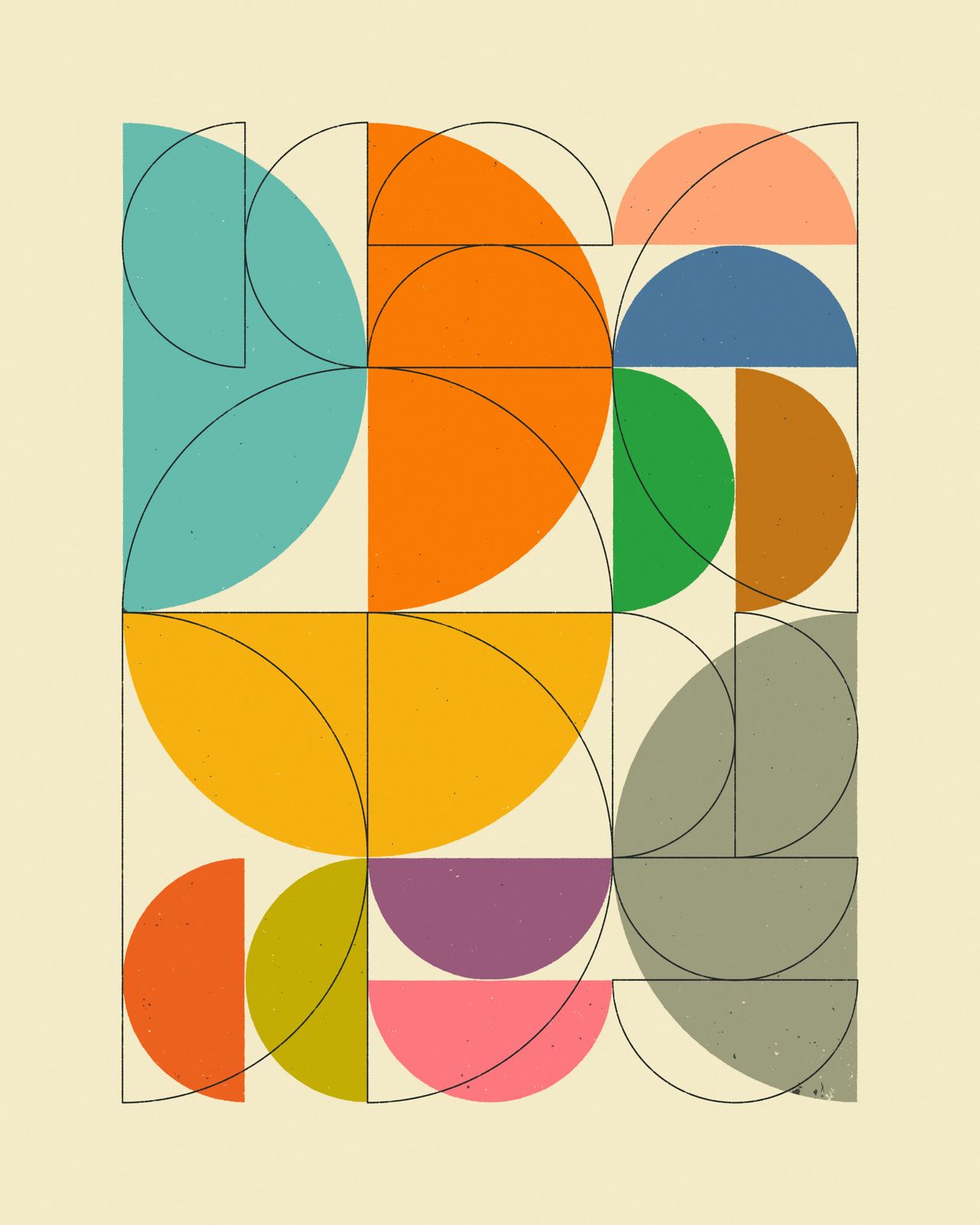 Poster - Geometrisk Abstrakt