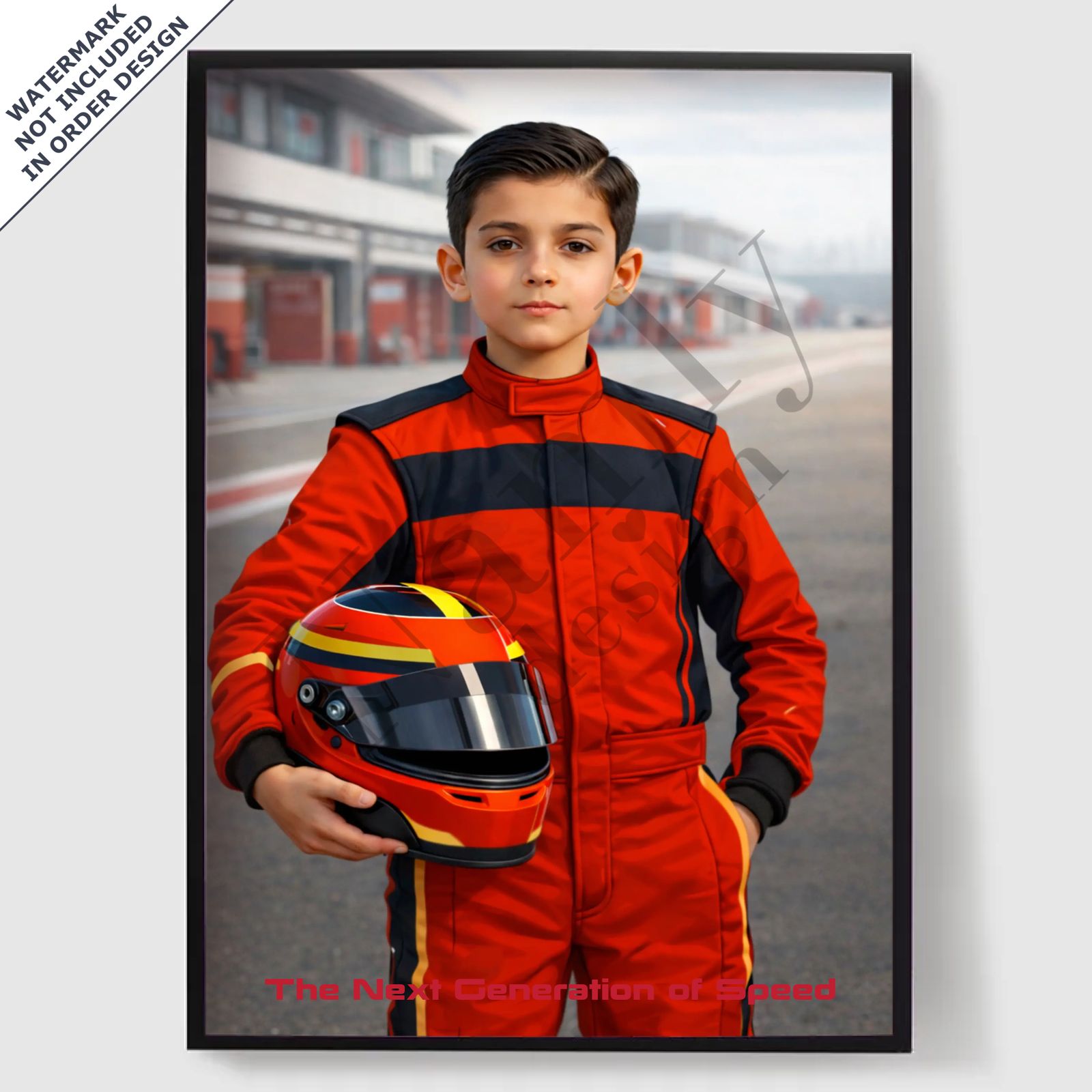 Personlig Poster - F1 Förarporträtt - AI Poster