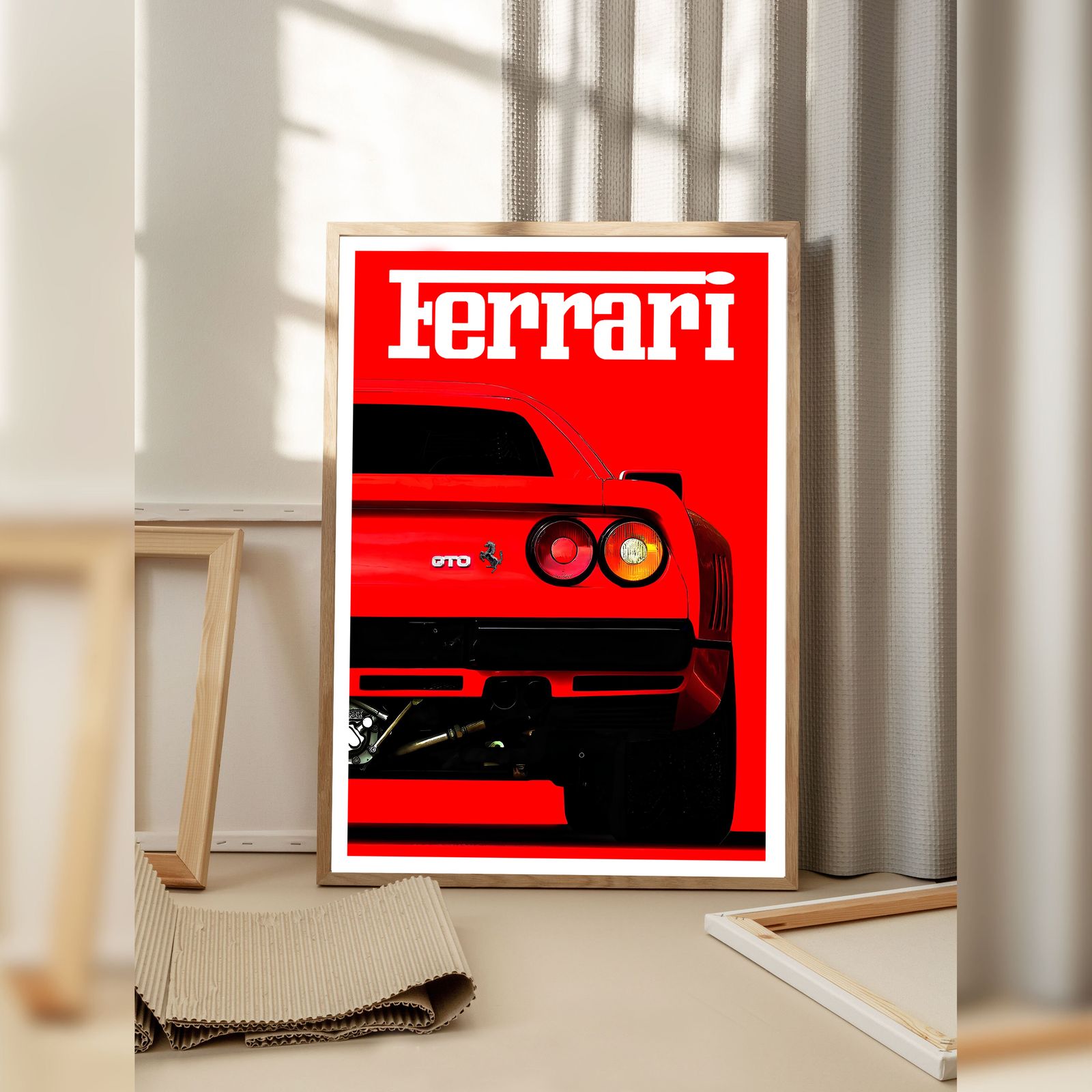 Ferrari Bakifrån Poster
