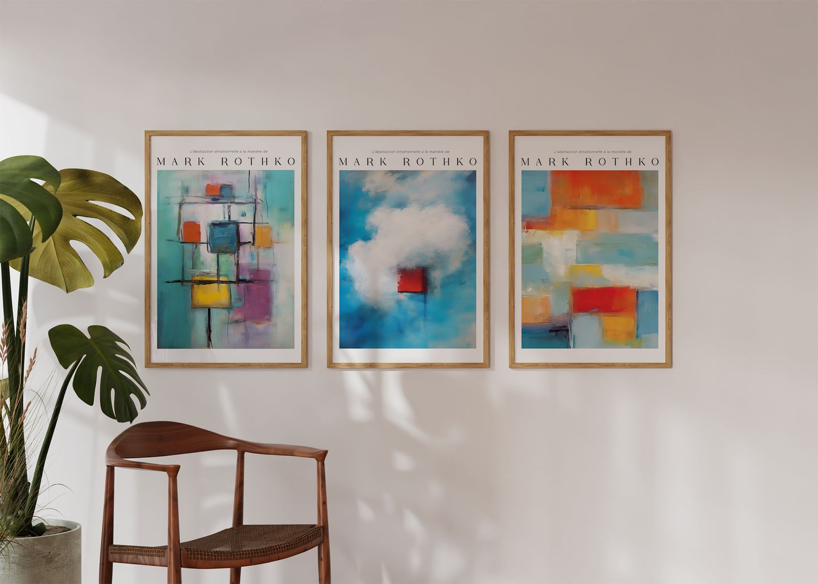 Poster - Mark Rothko Abstract Collection / Set om 3