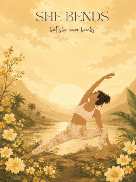Poster - She Bends Sunset