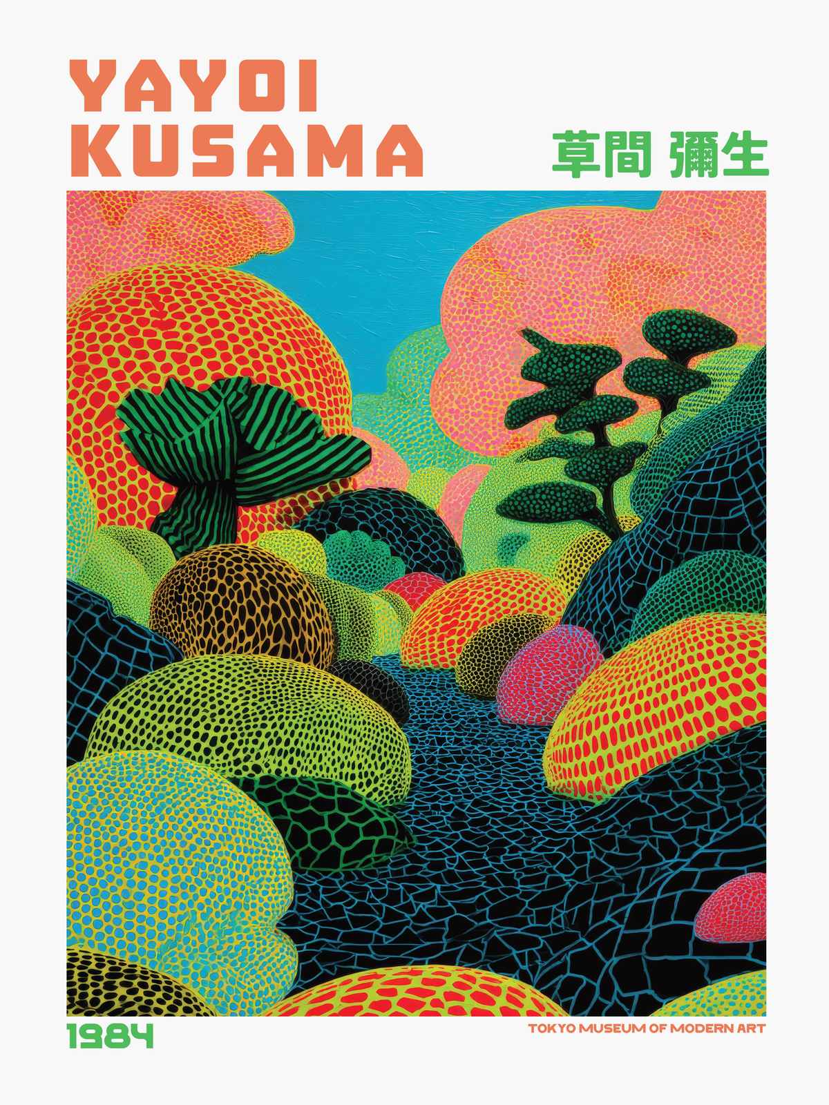 Poster - Yayoi Kusama Konst 1984