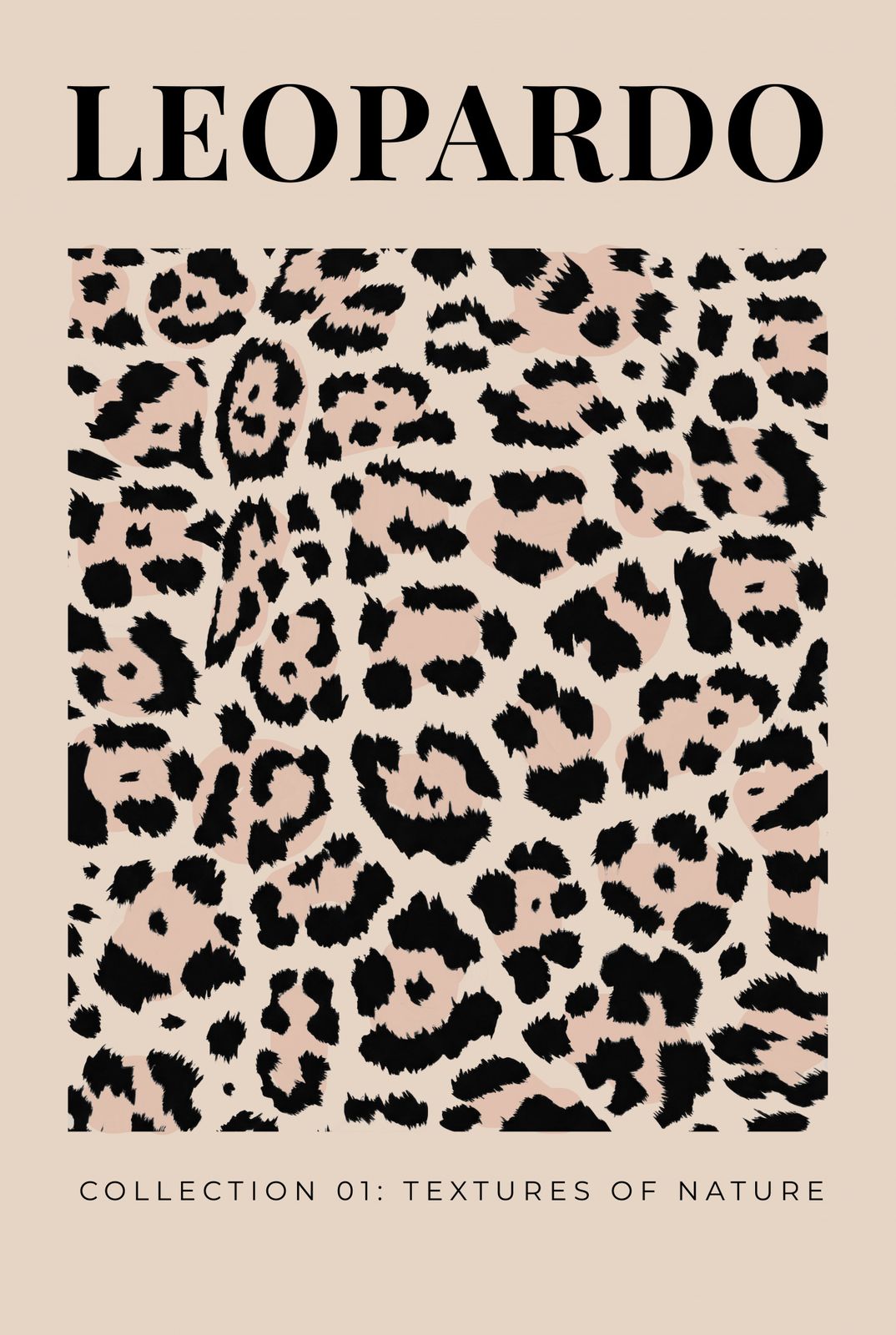 Poster - Leopardo Struktur