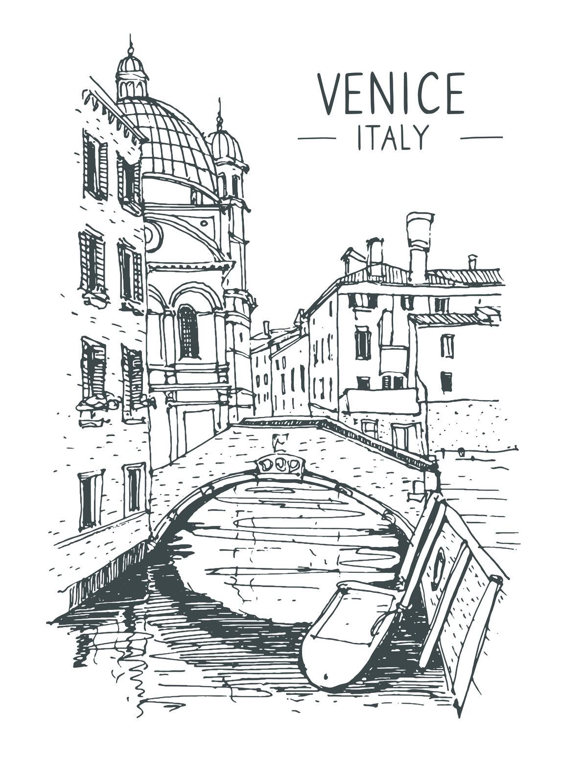 Venedig Italien Väggposter
