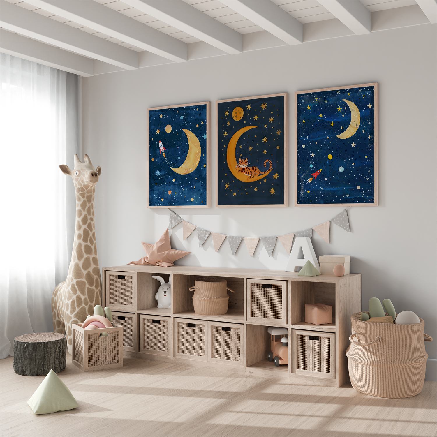 Poster - Stjärnfylld Himmel Äventyr / Set av 3