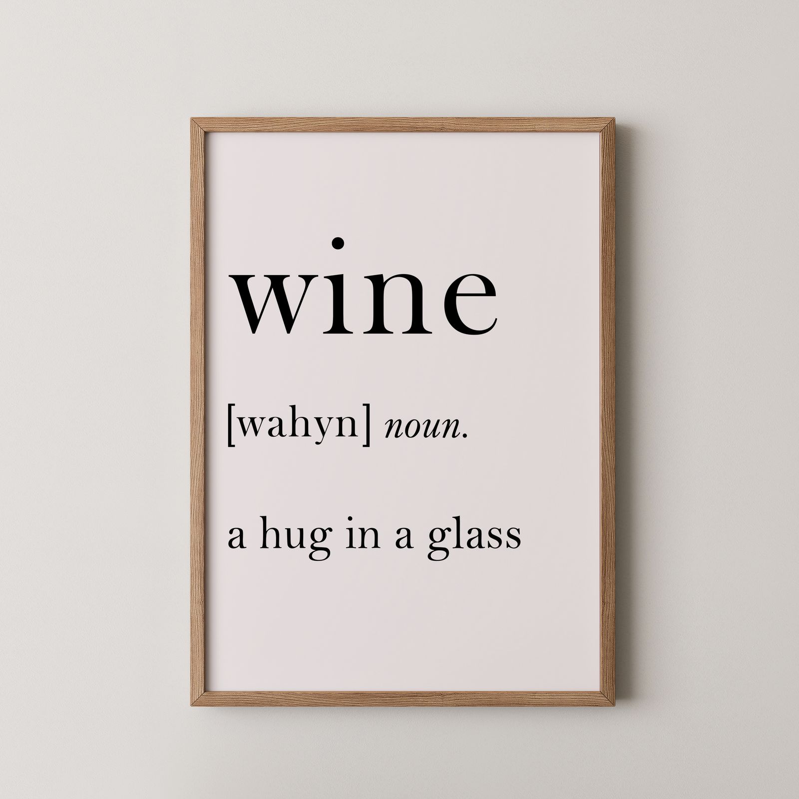 Poster - Vin En Kram I Glaset