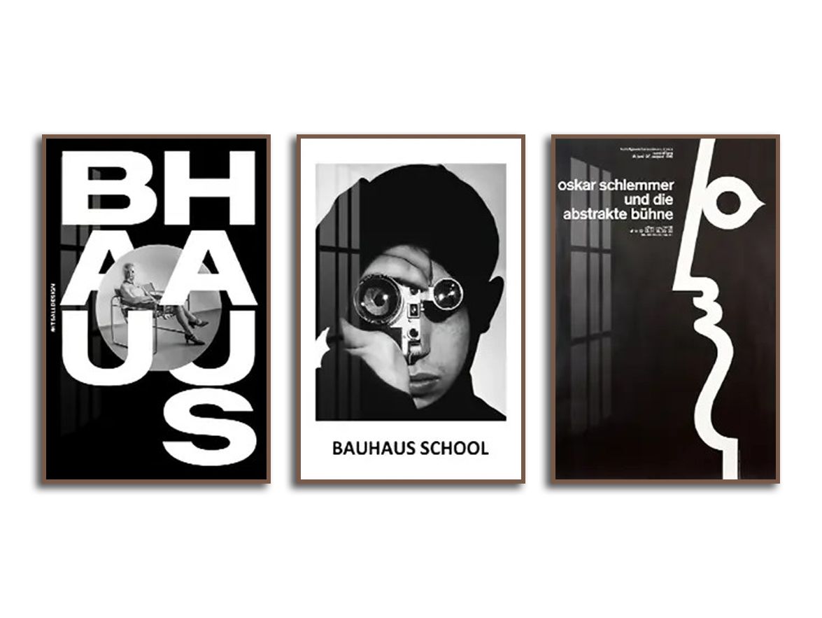 Poster - Bauhaus konstsamling / Set av 3