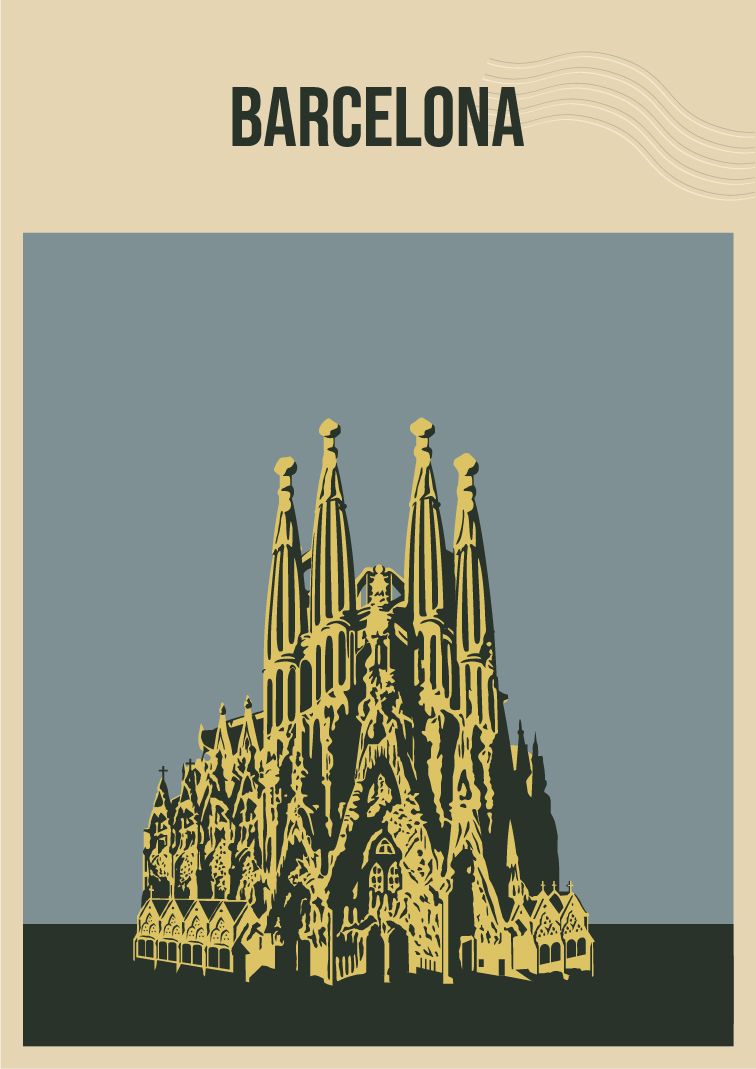 Barcelona Väggposter